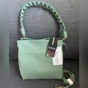 NWT VIOLA CASTELLANI CROSSBODY SHOULDER BAG SATCHEL LEATHER